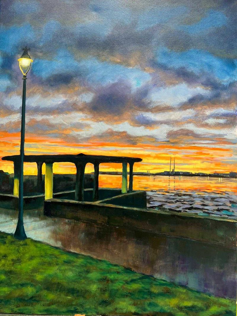 Artistic Reflections of Clontarf's Seafront